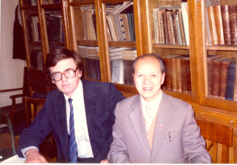 Китайский математик Гу Чаохао, ученик П.К.Рашевского, приехал к нам на кафедру с визитом.